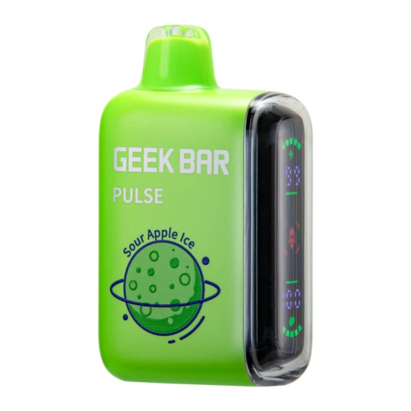 Sour Apple Ice Geek Bar Pulse - apple black and mild flavour