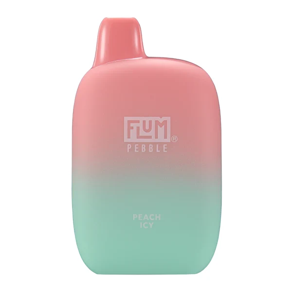 flum peach icy device showing packaging and design