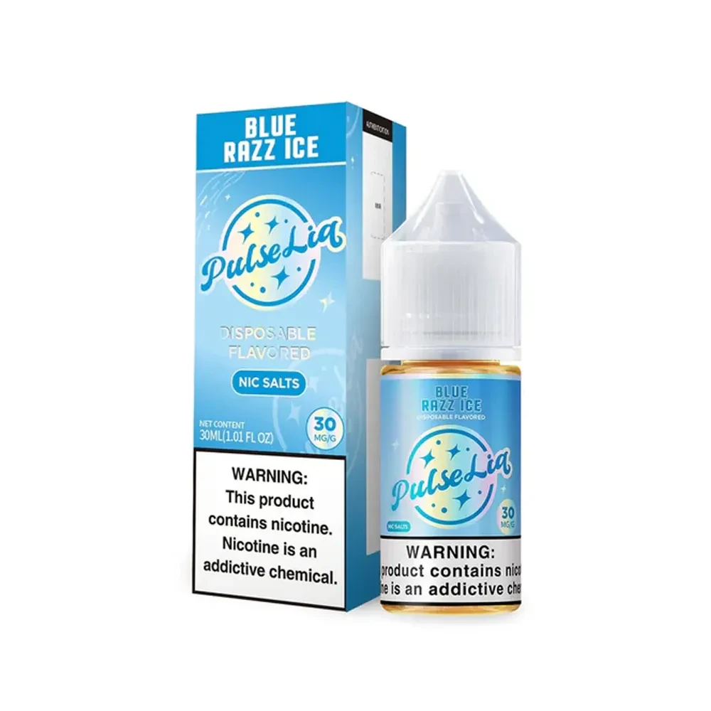 foger blue razz ice refill bottle with nicotine salt label