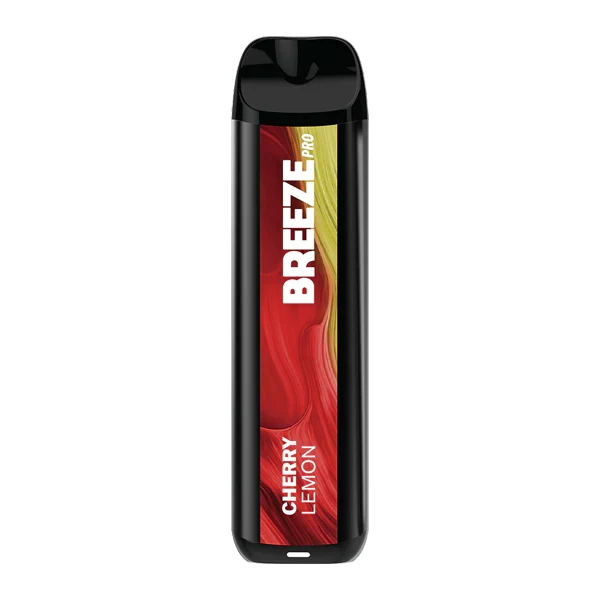Cherry Lemon Breeze Pro device showcasing cherry lemon foger flavor notes and premium design