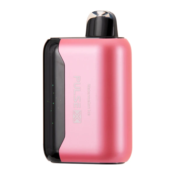 A sleek Foger Switch Pro Kit device next to a foger cool mint refill pod, showing the modular design and vibrant mint-green color scheme