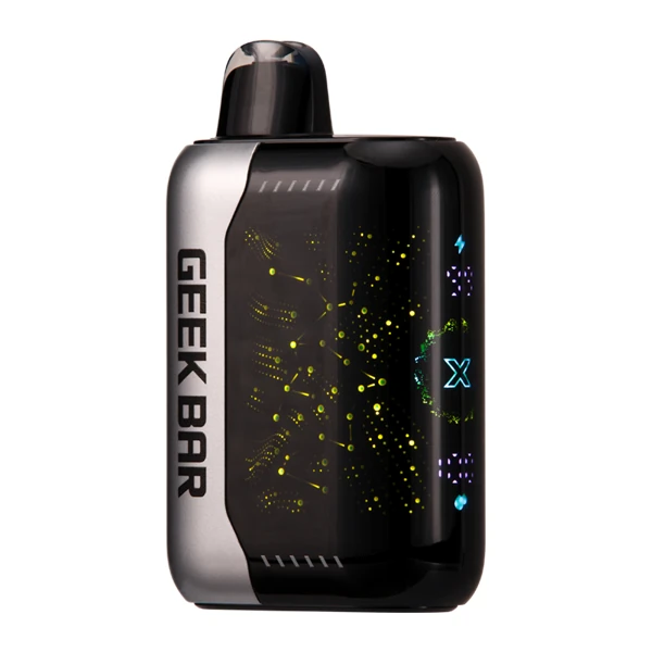 geek bar cool mint Pulse X 25K device with display screen showing battery life