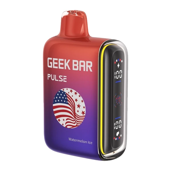 naked 100 american patriots Watermelon Ice Geek Bar Pulse