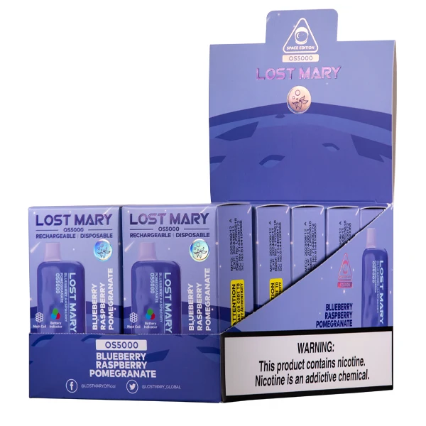 Close-up of the weekly edition lost mary device showing the mesh coil and e-liquid reservoir